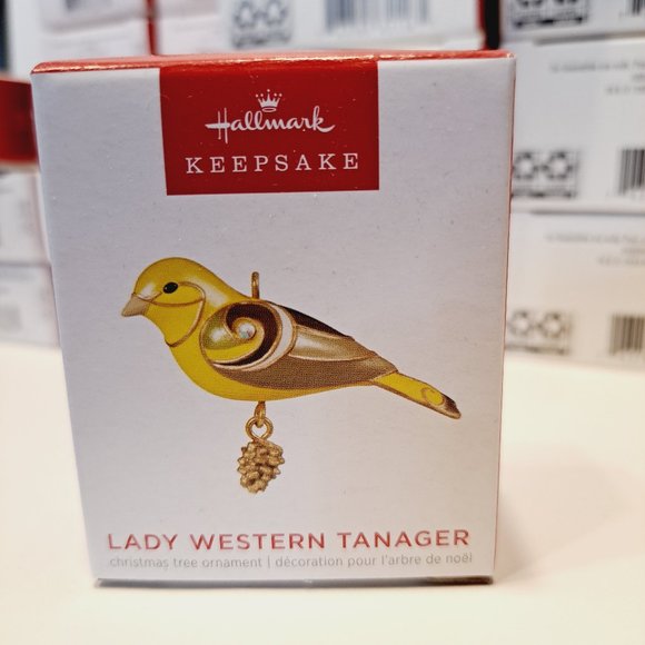 2023 HALLMARK Keepsake LADY WESTERN TANAGER Miniature Ornament BRAND NEW - Picture 1 of 8